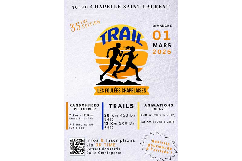 Trail les Foulées Chapelaises Logo