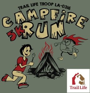 TRAIL LIFE USA, CAMPFIRE RUN Logo