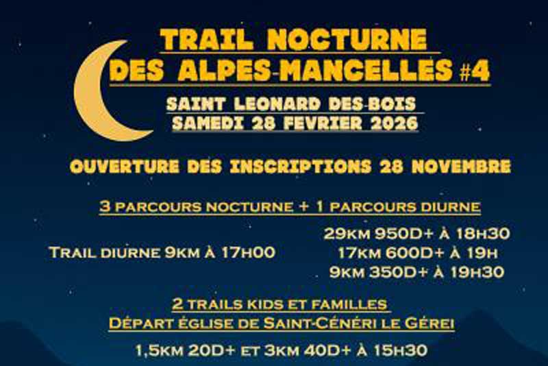 Trail Nocturne des Alpes Mancelles