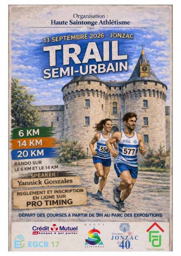 Trail Semi Urbain Jonzacais