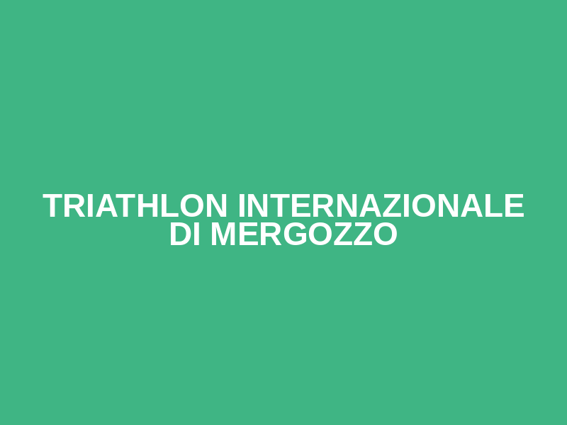 Triathlon Internazionale di Mergozzo