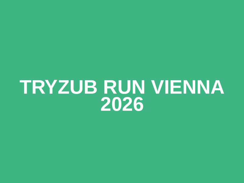 Tryzub Run Vienna 2026