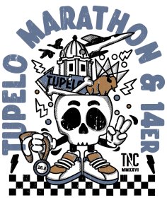 Tupelo Marathon and 14er Logo