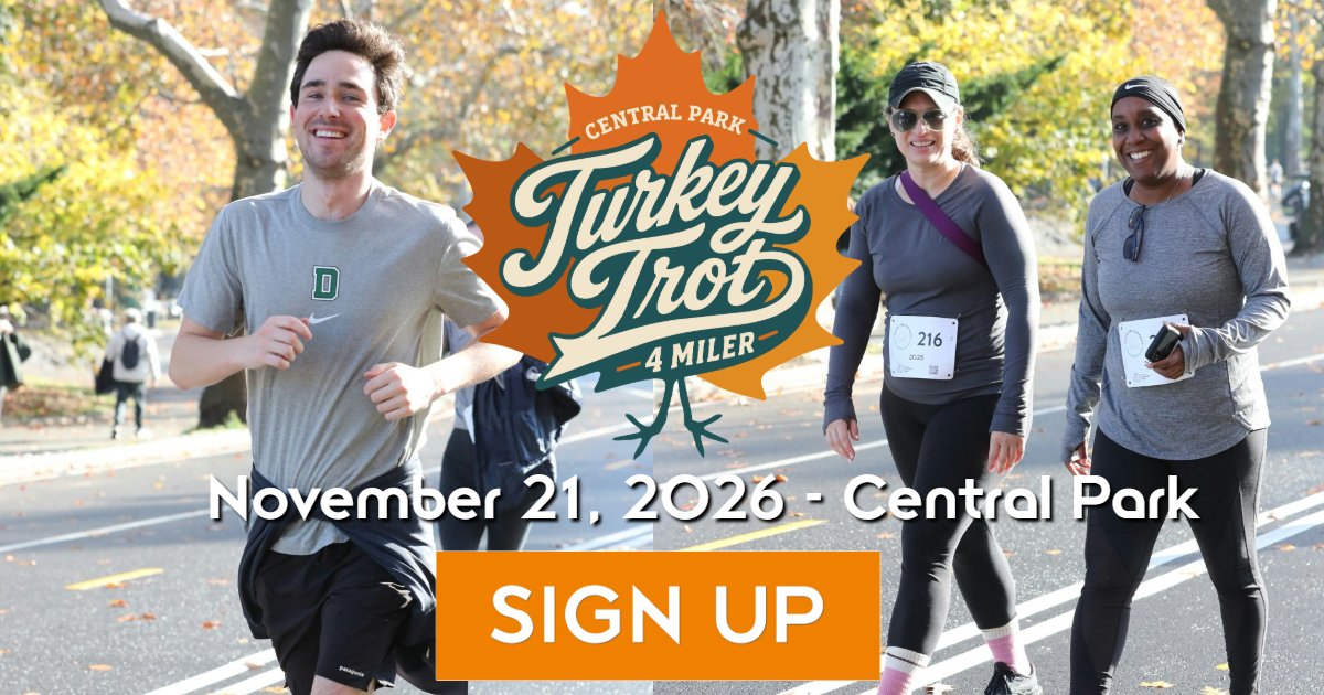 Turkey Trot 4 Miler Central Park Logo