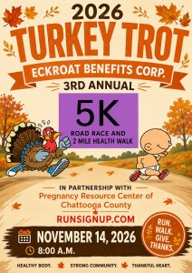 Turkey Trot (Eckroat Benefits) Logo