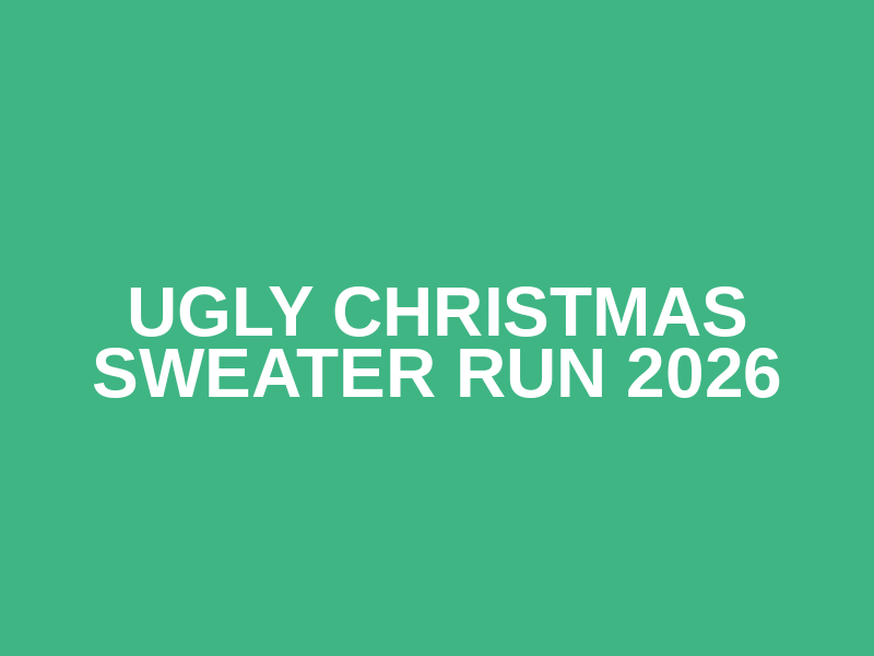 Ugly Christmas Sweater Run 2026 Logo