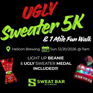Ugly Sweater 5K & 1 Mile Fun Walk - Sweat Bar Fitness Logo