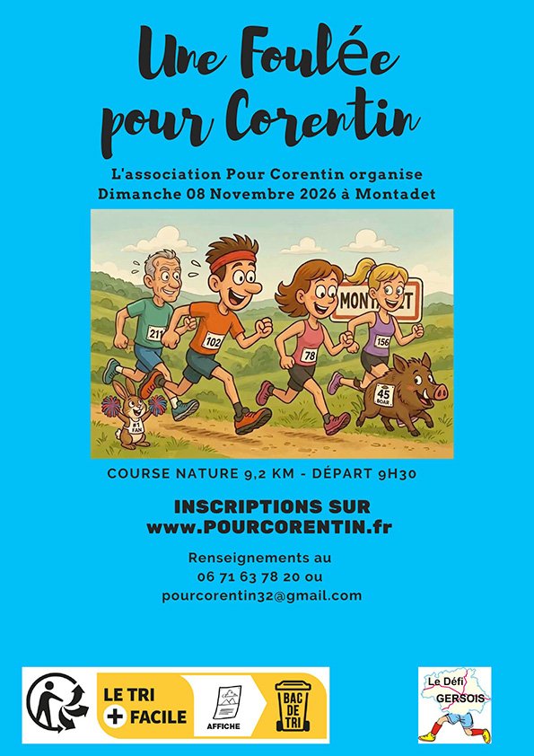 UNE FOULÉE POUR CORENTIN Logo