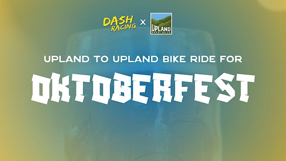 Upland to Upland Bike Ride: An Oktoberfest Event Logo