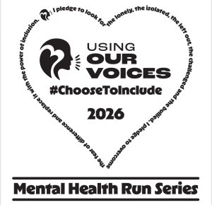 "Using our Voices" Mental Health Run Series- North Babylon Logo