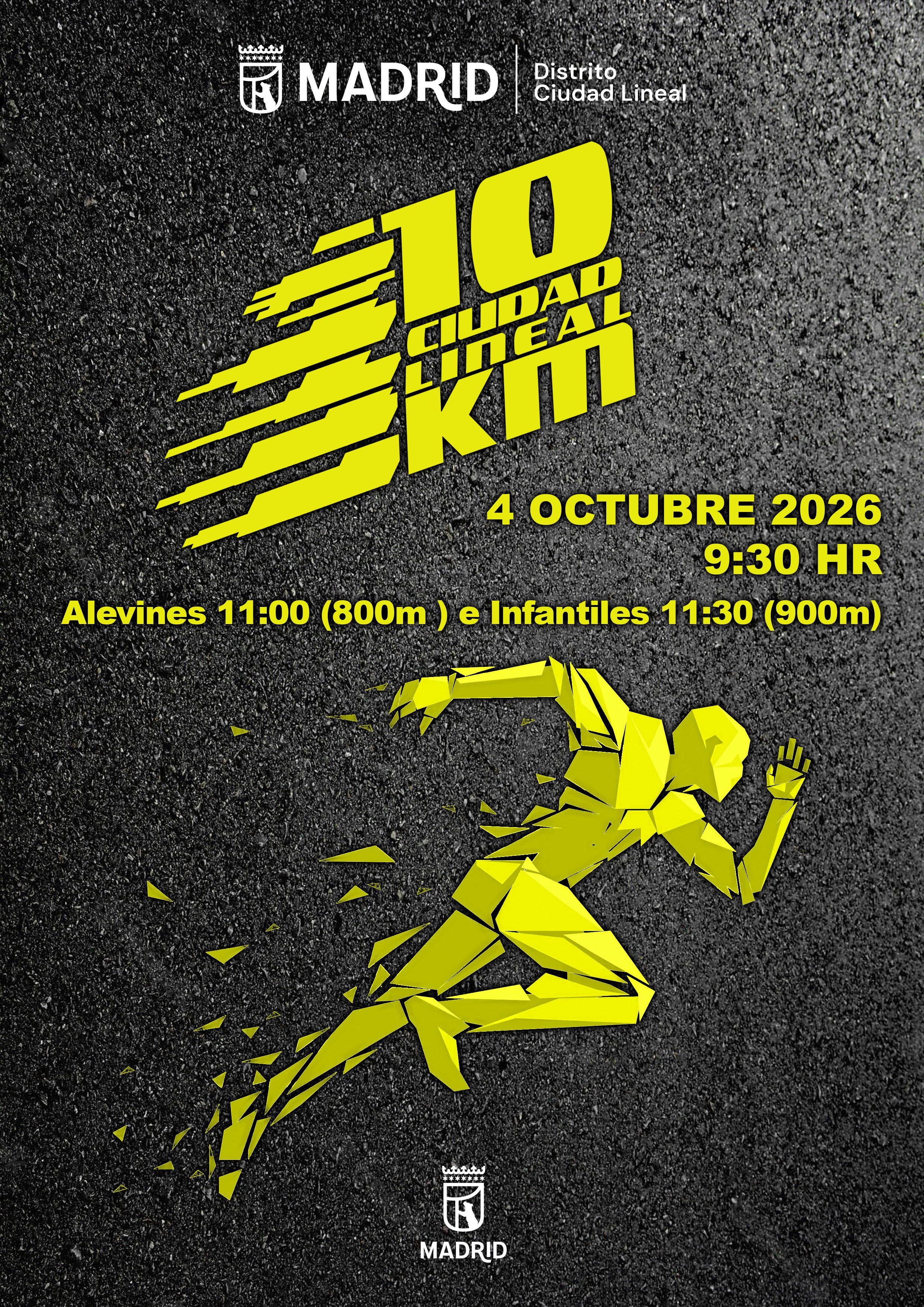 V 10 Km de la Ciudad Lineal - 2026 Logo