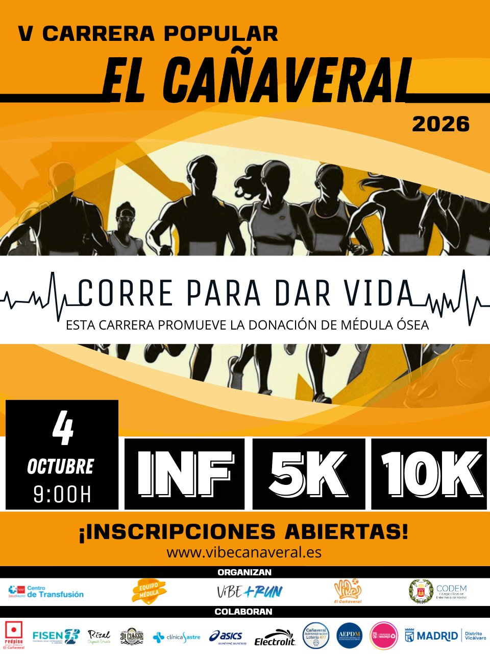 V Carrera Popular El Cañaveral Madrid 2026 | 10K, 5K y Carreras Infantiles | Corre para Dar Vida