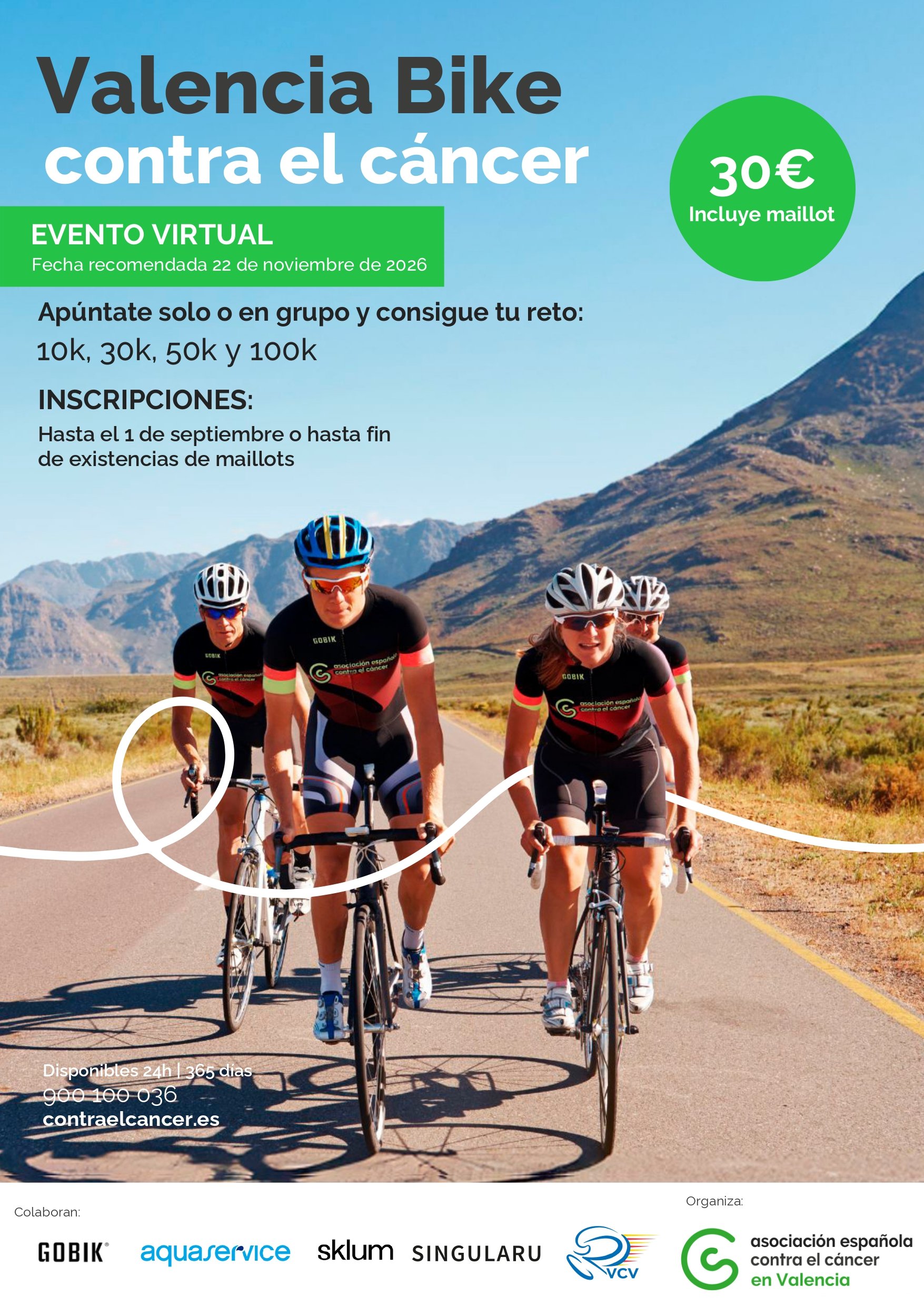 Valencia Bike contra el Cáncer 2026
