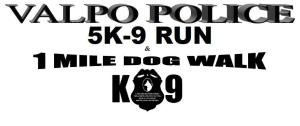 Valpo Police K-9 Unit 5K9 Run & 1 Mile Dog Walk Logo