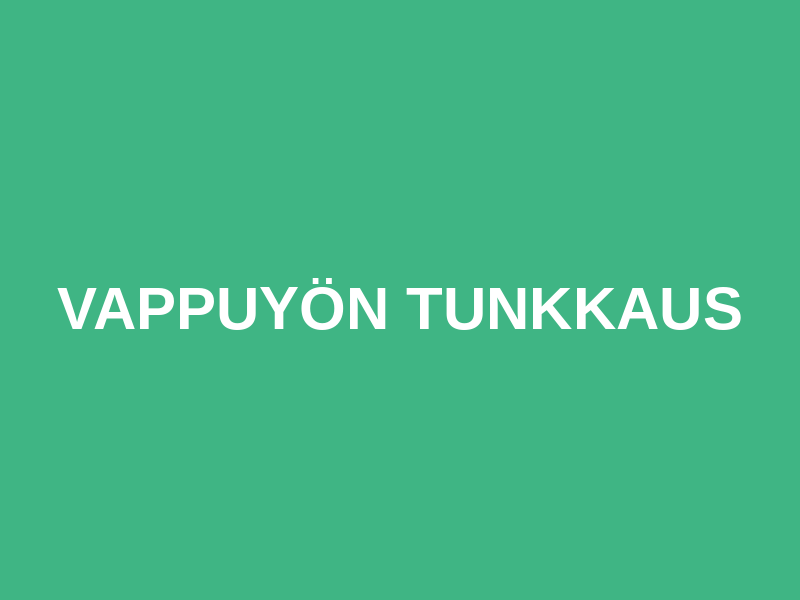 Vappuyön tunkkaus