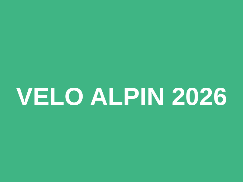 Velo Alpin 2026