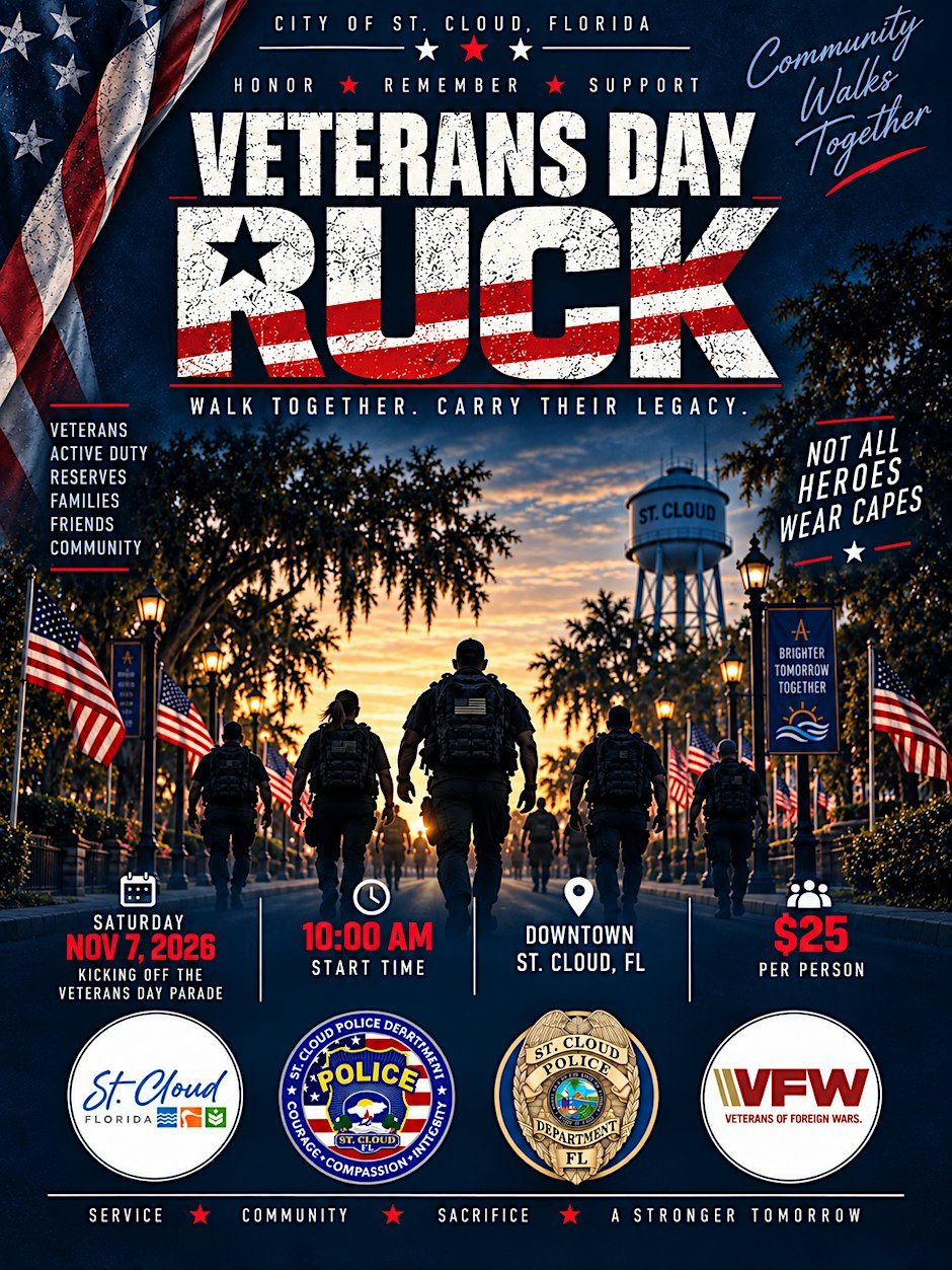 Veteran’s Day Ruck - Downtown St. Cloud Logo