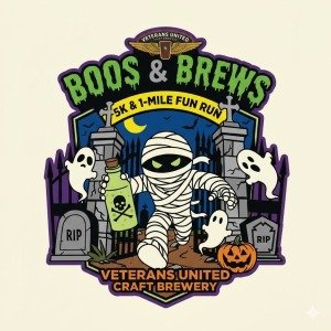 Veterans United Brewing Boos and Brews 5k Race / 1 mile fun run