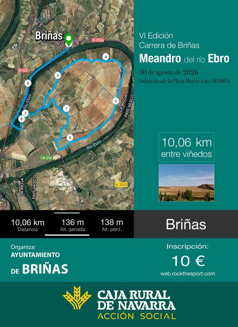 VI EDICION CARRERA DE BRIÑAS MEANDRO DEL RIO EBRO