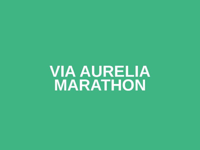 Via Aurelia Marathon Logo