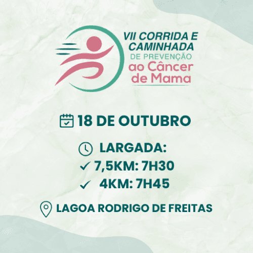 VII CORRIDA E CAMINHADA DE PREVENÇÃO AO CÂNCER DE MAMA Logo