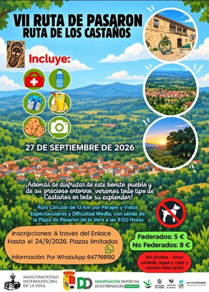 VII Ruta de Pasarón Ruta de los Castaños Logo