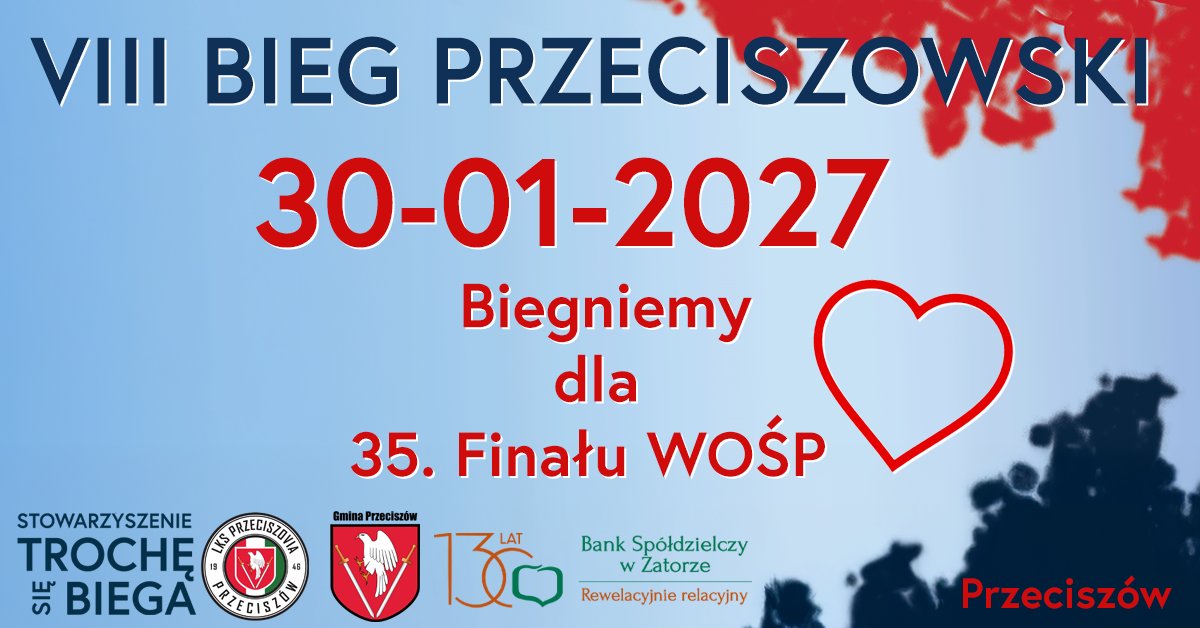 VIII Bieg Przeciszowski Biegniemy dla 35 Finału WOŚP
