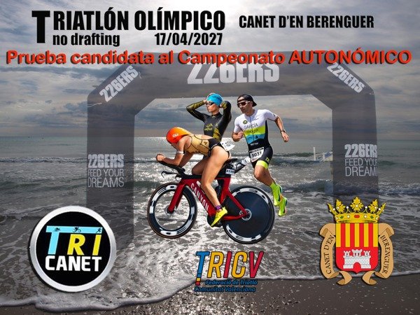 VIII TRIATLON OLÍMPICO NO DRAFTING CANET DE BERENGUER Logo