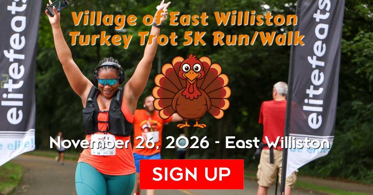 Village of East Williston Turkey Trot 5K Run/Walk 2026 Logo