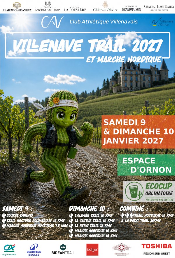 Villenave Trail et Marche Nordique Logo