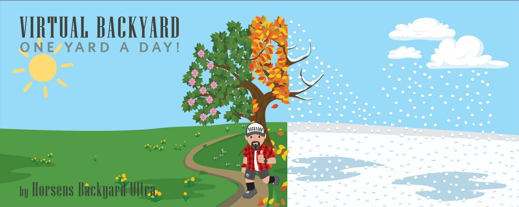 Virtual Backyard 2027 - by Horsens Backyard Ultra Logo