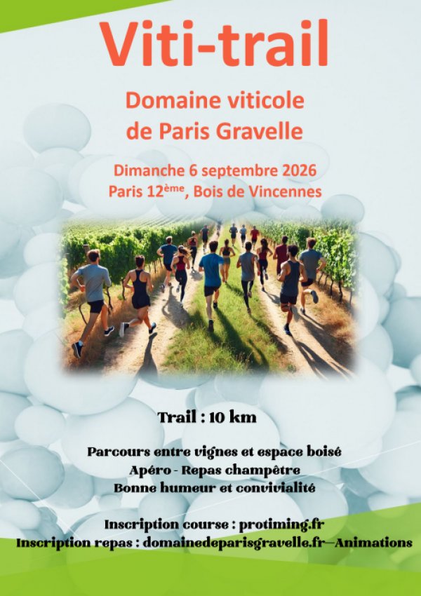Viti-trail du Domaine viticole de Paris Gravelle