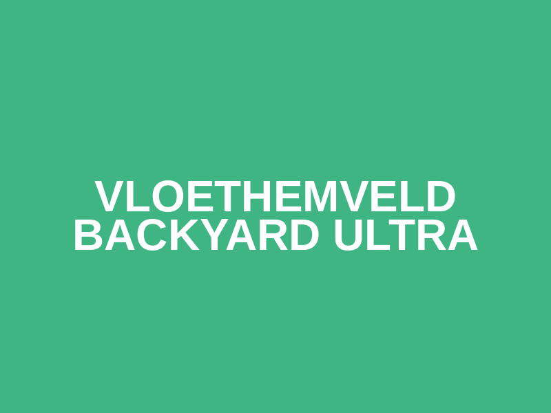 Vloethemveld Backyard Ultra Logo