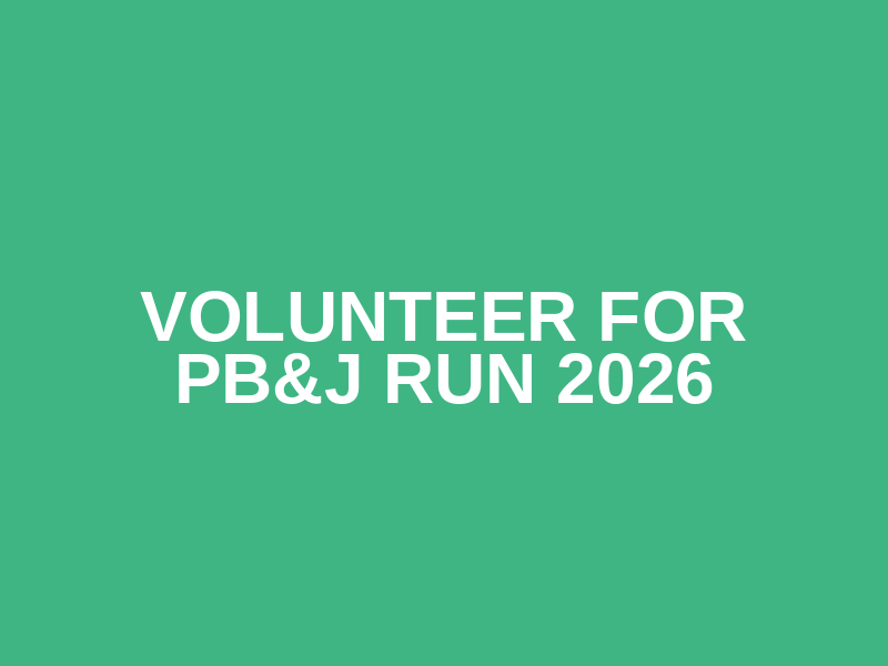 Volunteer for PB&J Run 2026 Logo