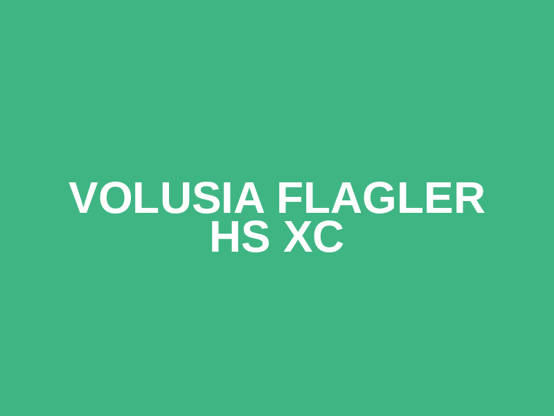 Volusia Flagler HS XC Logo