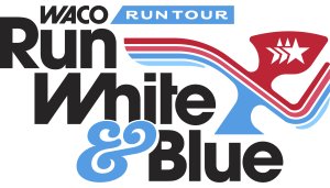 Waco Run Tour - RUN, White, & Blue Logo