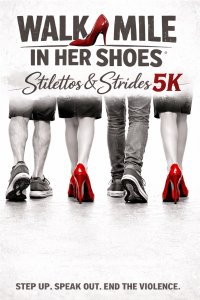 Walk-A-Mile-In-Her-Shoes: Stilettos and Strides 5K Logo