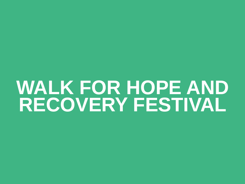 Walk for Hope and Recovery Festival Logo