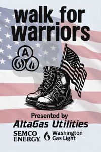 Walk For Warriors Holland Michigan. Logo