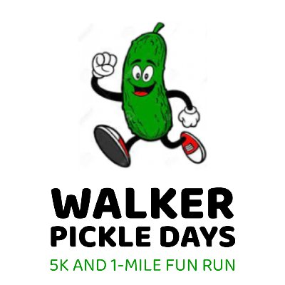 Walker Pickle Days 5K and 1-Mile Fun Run Logo