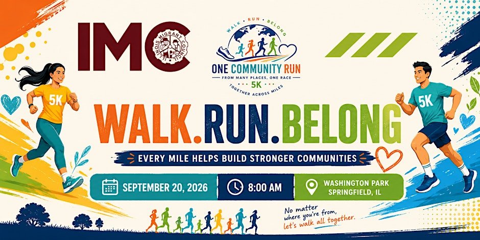 WALK.RUN.BELONG 5K. Logo