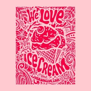 We Want Ice Cream! 5K Run Logo