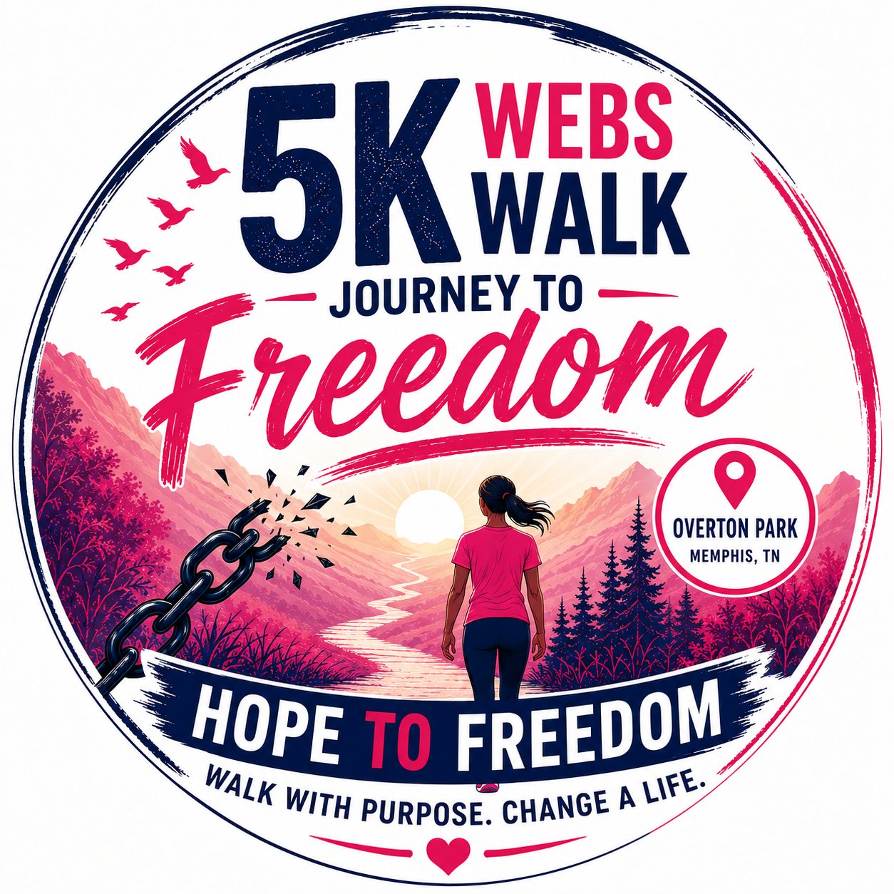 Webs 5k EmpowerHer Run/ Walk 2027 Logo