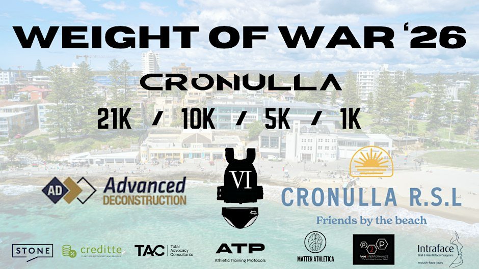 Weight of War Run 2026 – Cronulla