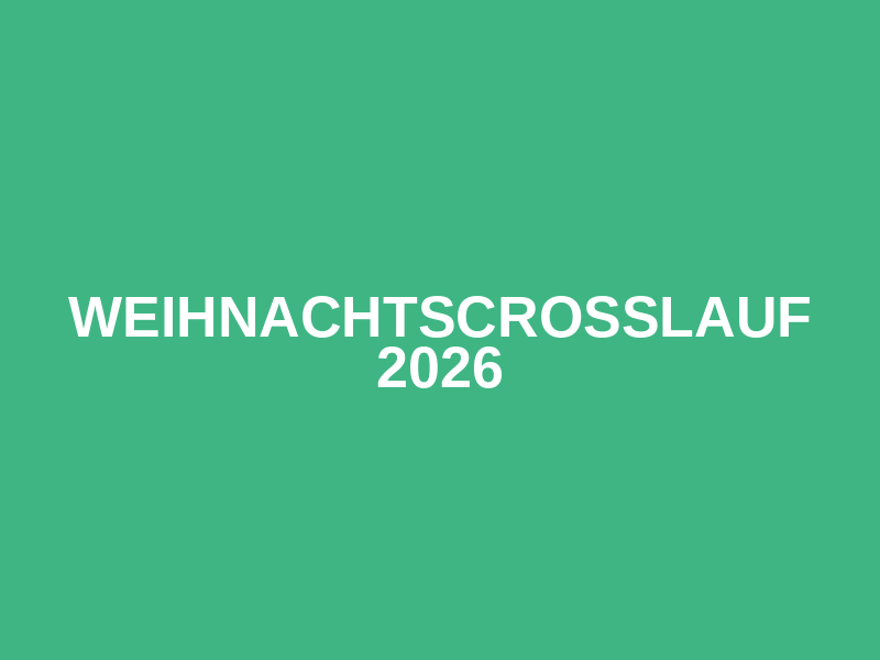 Weihnachtscrosslauf 2026 Logo