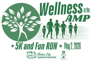 Wellness at the AMP 5K and Kid's Fun Run Logo