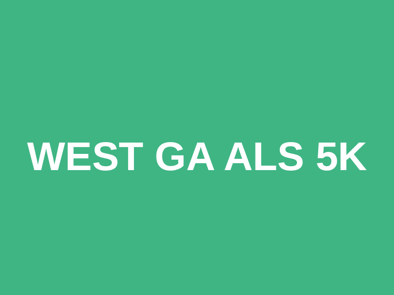 West GA ALS 5K Logo