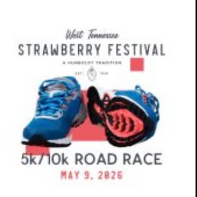 West Tennessee Strawberry Festival 5k/10k Road Race Logo