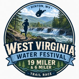 West Virginia Water Festival 19 Miler & 6 Miler Logo