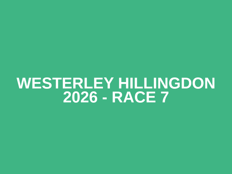 Westerley Hillingdon 2026 - Race 7 Logo
